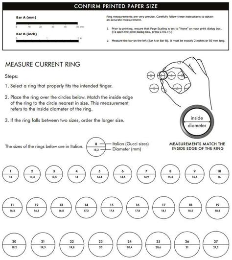 are gucci ring sizes different|Gucci ring size conversion.